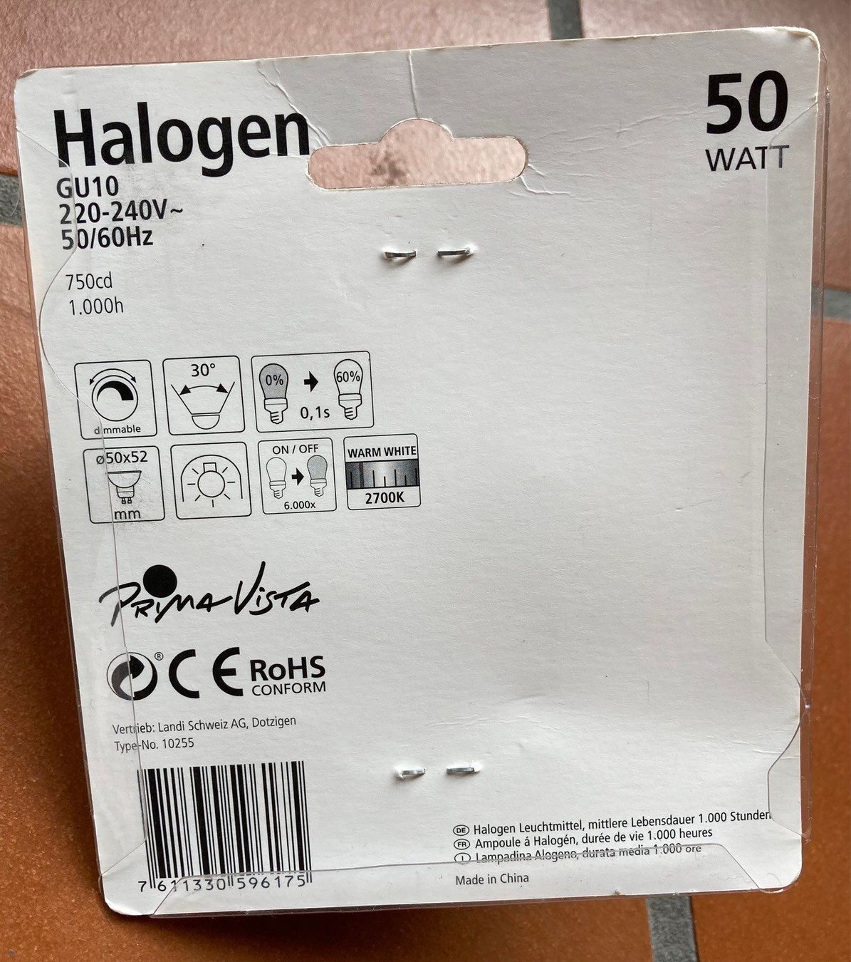 Lampen: GU10 Halogenlampe - Halogenspots – Neu und originalverpackt aus Orselina von Vrenegonde 1