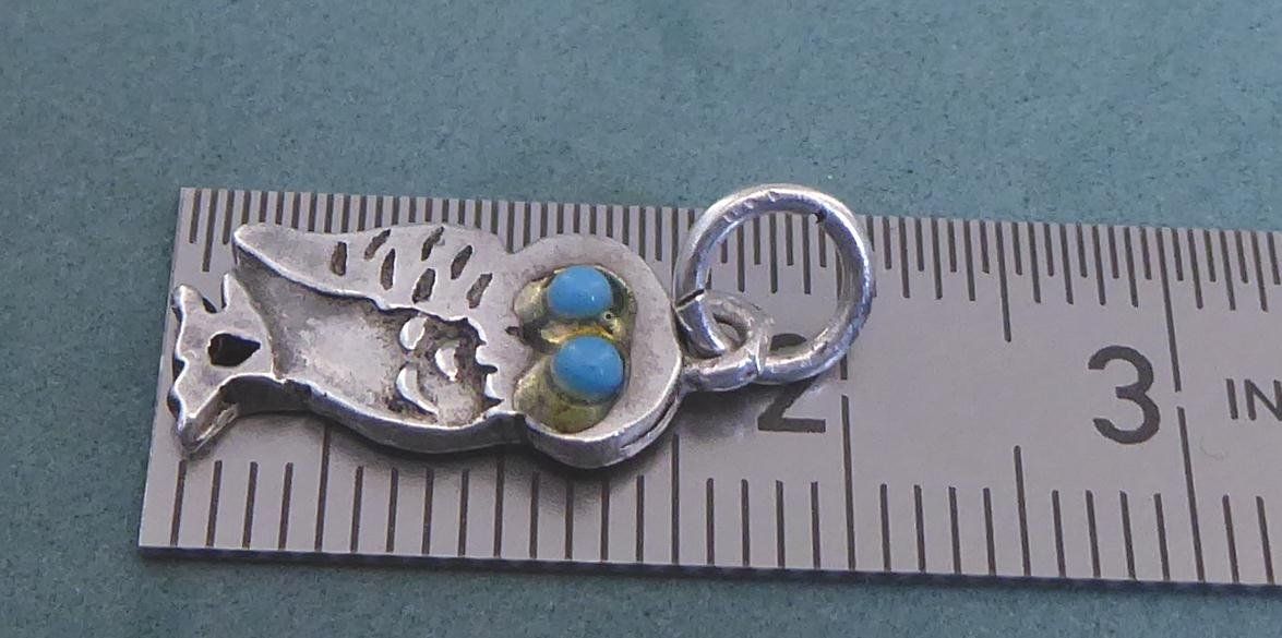 Ciondoli: Anhänger Eule 925 Silber mit synthetischen Steinchen – Usato da Muri AG venduto da silvermouse007 2