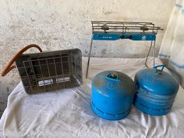 Alter Gaskocher und Heizgerät