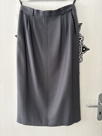Maxi Rock elegant grau Glaser Grösse 40