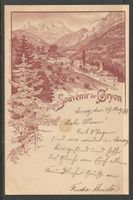 Carte P de 1899 ( Souvenir de Gryon )