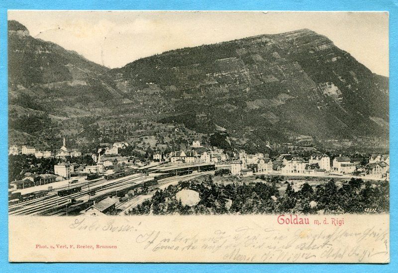 Cartes postales: Goldau mit Rigi 1903 – D'occasion à Opfikon par Prophila