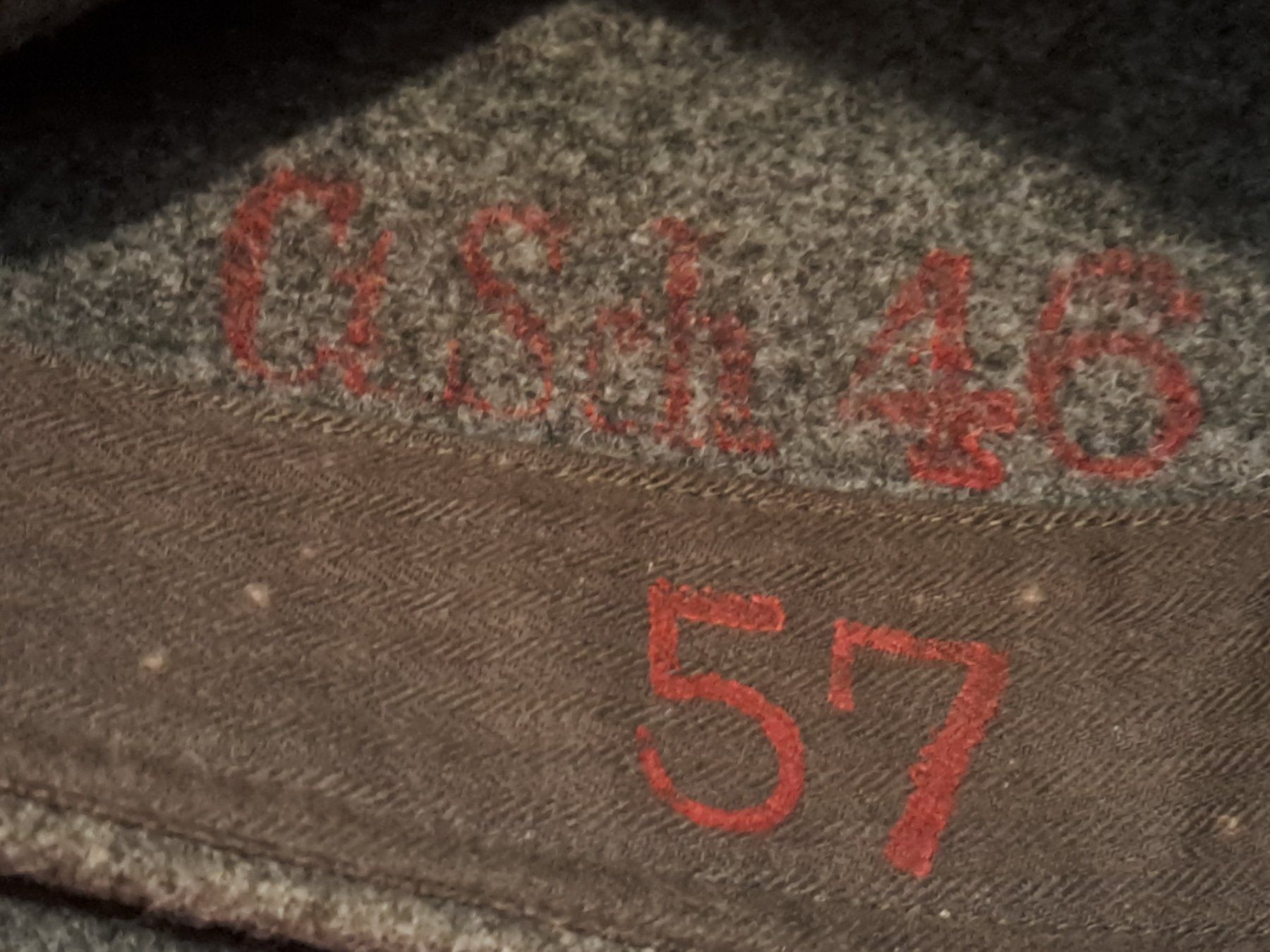 Schweizer Armee Uniformi: Militär Mütze 1917, Grösse 57 – Usato da St.Gallen venduto da Infanteriewerk 3