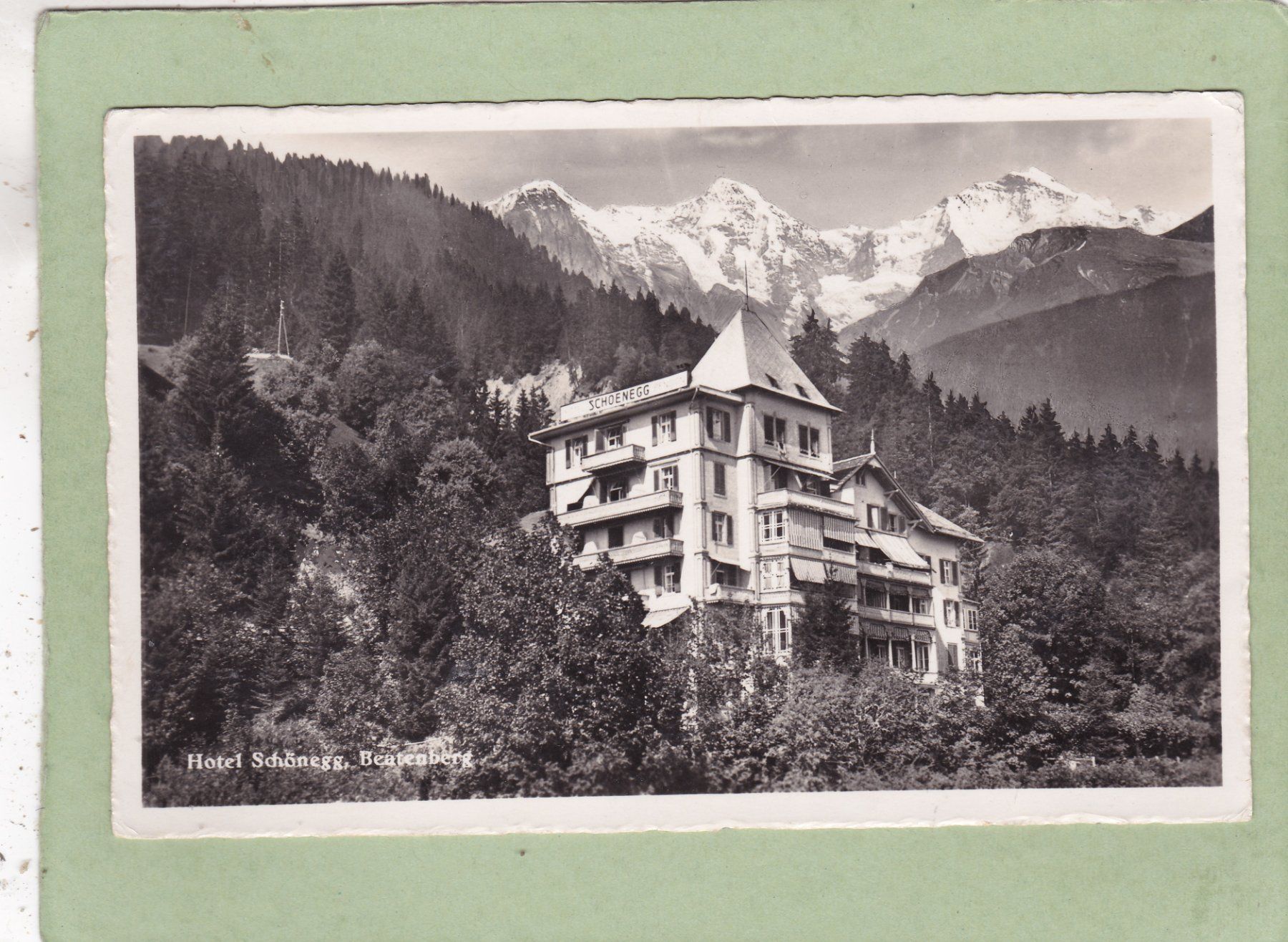 Cartoline postali: Beatenberg Hotel Schönegg 1951 – Usato da Herisau venduto da Lisegrat2008