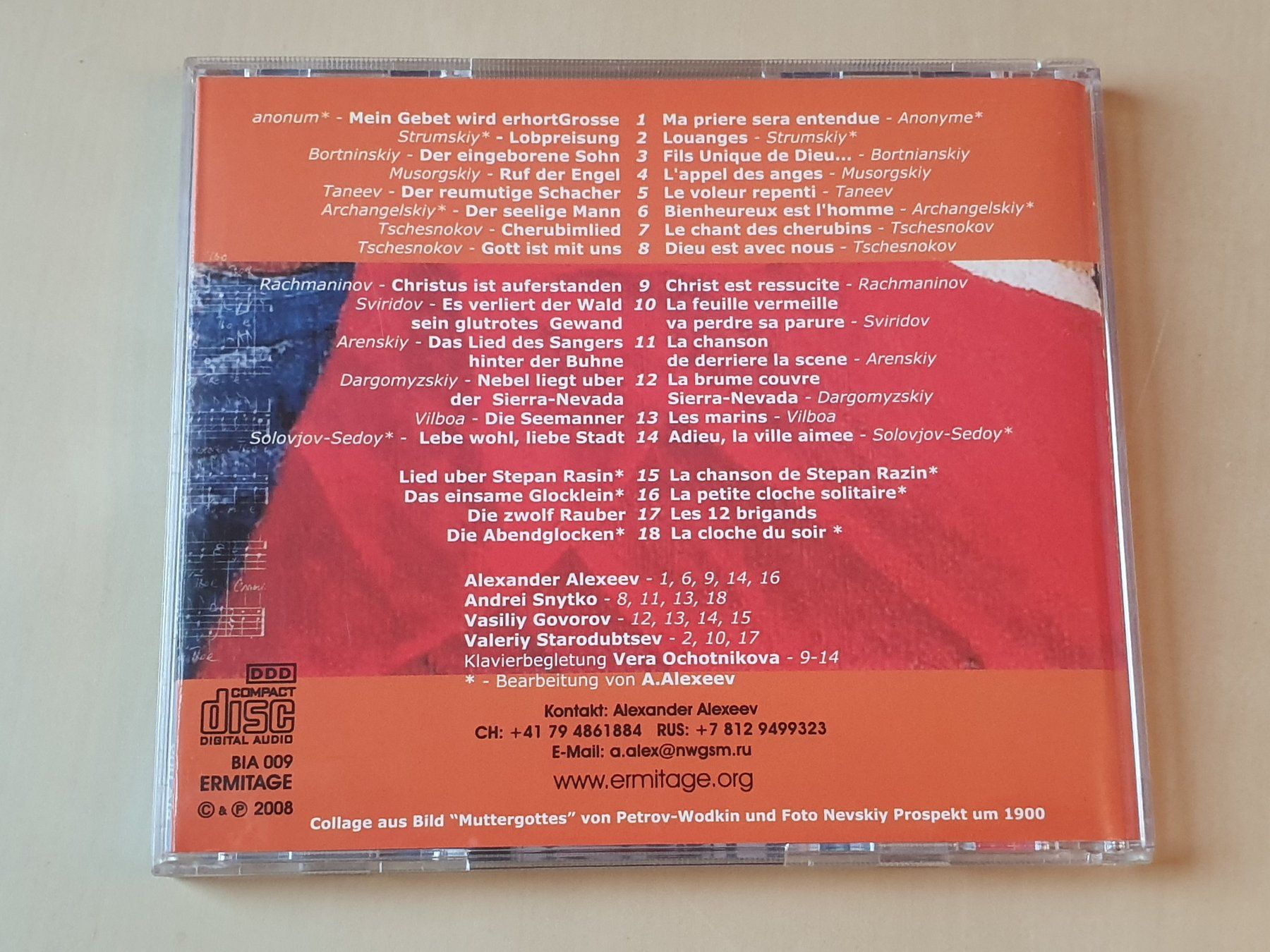 CD: Ensemble Ermitage Sankt Petersburg – Usato da Stansstad venduto da collectorsshop 1