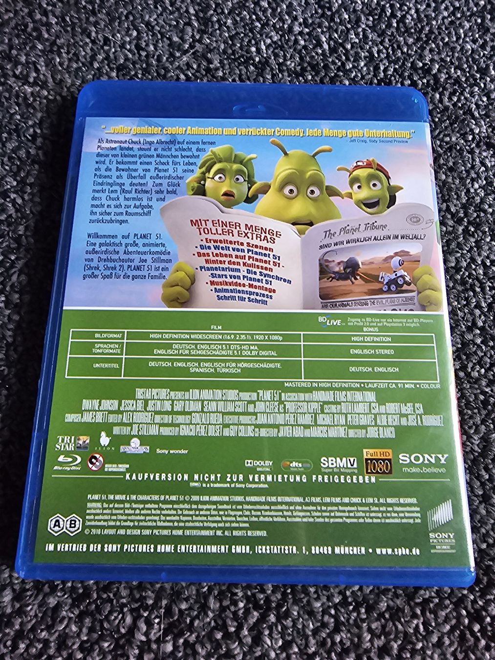 Tutti i DVDs: Planet 51 Blu-Ray – Usato da Ruswil venduto da jan_bxl5 1