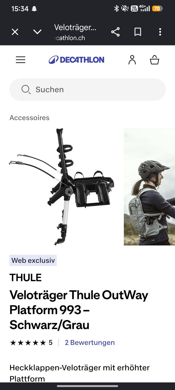 Balken: Thule Outway Platform 2 – Neu (gemäss Beschreibung) aus Ettiswil von Celiinlibiinli 1