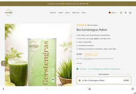 Bio-Gerstengraspulver 150 g, neu und originalverpackt