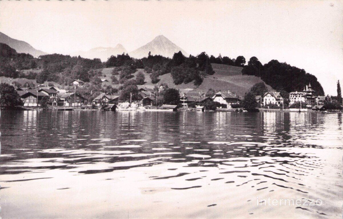 Cartoline postali: Därligen BE // 1946 Dorf Thunersee – Usato da Basel venduto da intermezzo12