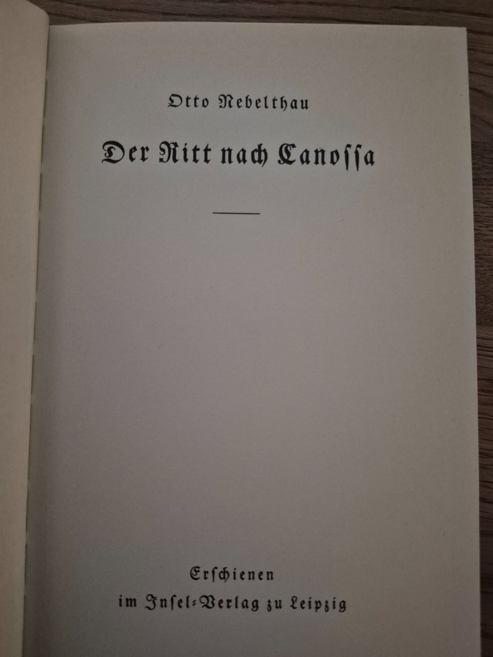 Bücher: Der Ritt nach Canossa – Gebraucht aus Balsthal von Jamamoegg 1