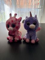Lot TY Beanie Boos – Girafe et Licorne