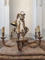 Lustre bronze Louis XVI - Antiker bronze Kronleuchter