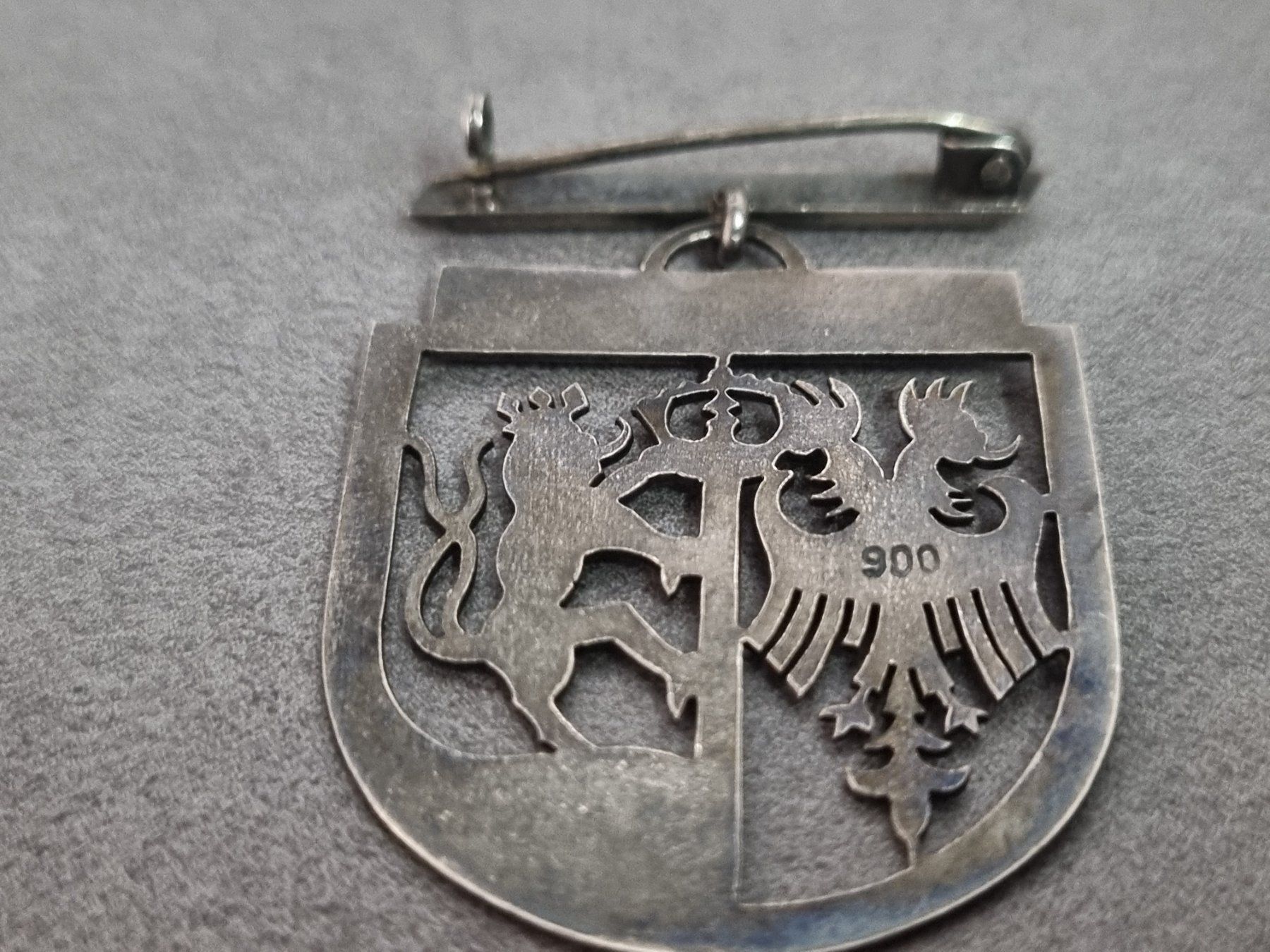Placchette & Badge: Antike "Görlitz" Brosche/Anstecknadel, Silber 900er – Usato da Lenzburg venduto da freedomky 3