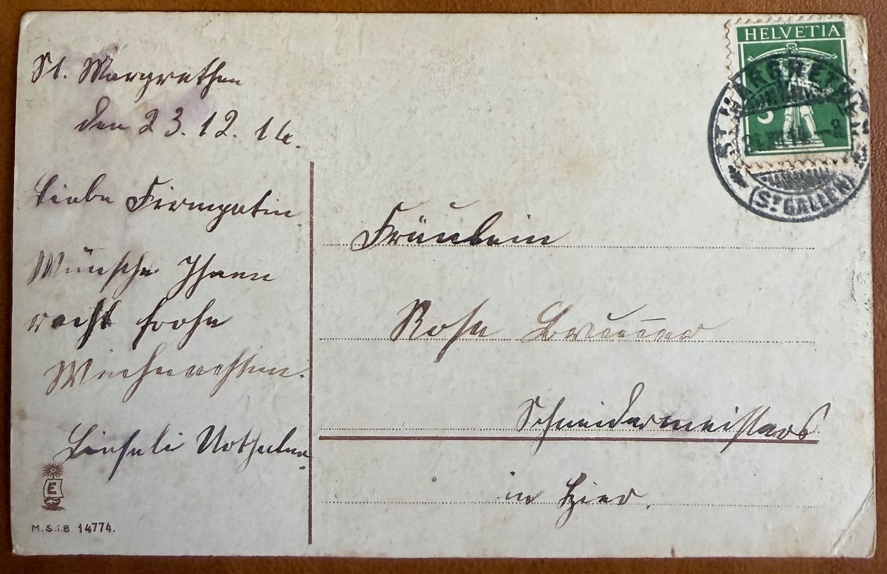 Cartoline postali: Père Nöel - Kitsch 1914 – Usato da Lutry venduto da Ediego 1