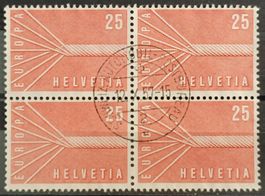 1957 Europamarke Viererblock