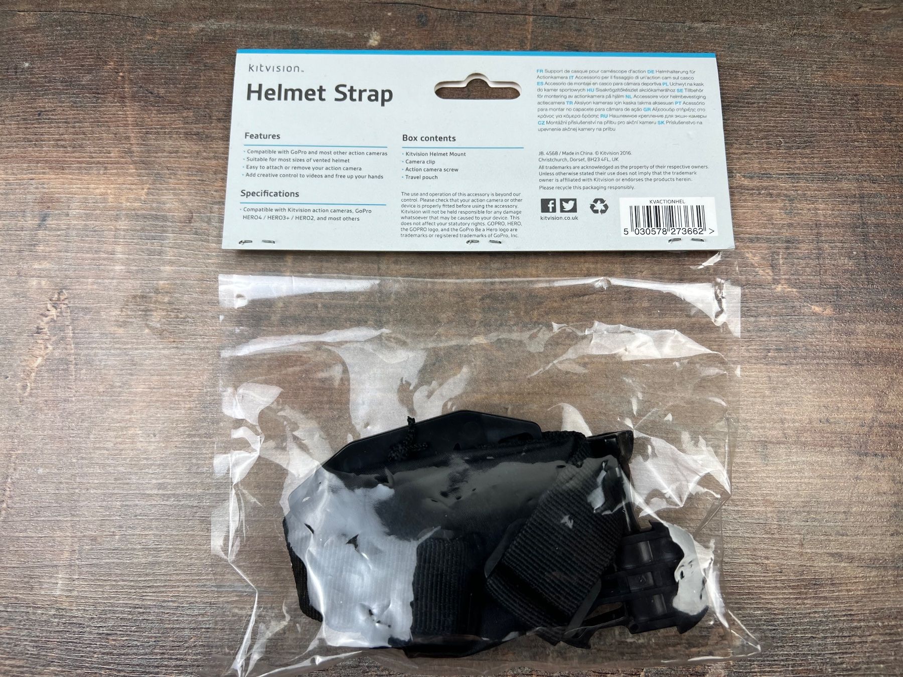 Action Cam: Go pro Helmet Strap for Action cameras – Nuovo e nell'imballaggio originale da Hallau venduto da R.R.91 1
