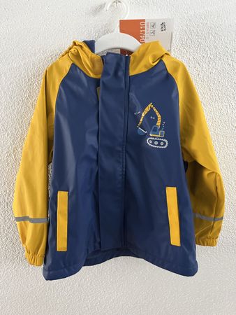 Neue Gr.104/110 gefütterte Bagger Regenjacke