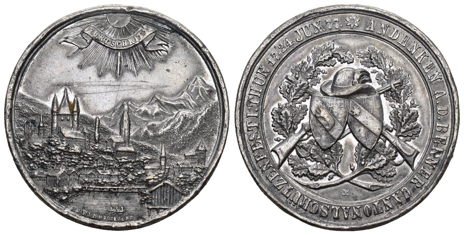 Médailles: Thun 1877 – D'occasion à Bern par numismatictops