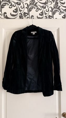 Blazer H&M Velours Dark Green