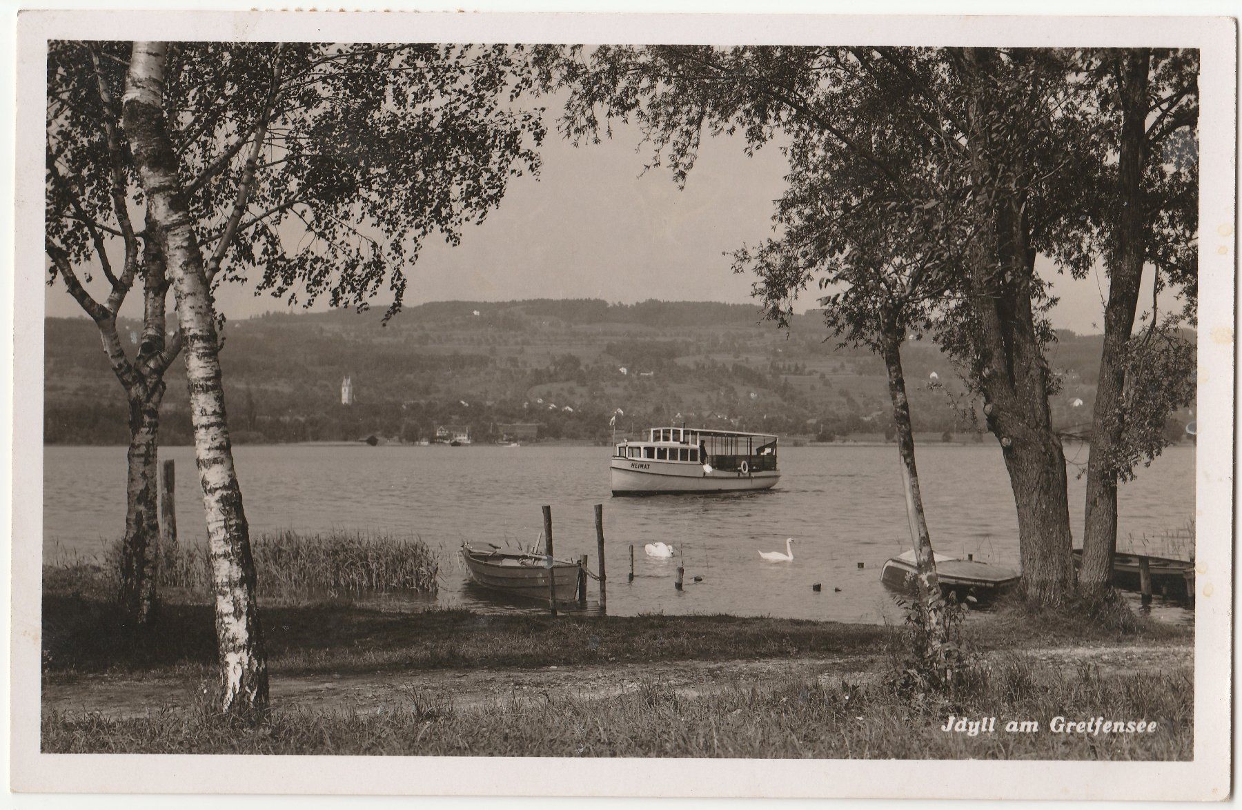 Cartoline postali: Schiff "Heimat" auf dem Greifensee - (1941) – Usato da Fällanden venduto da Blausegelfliege 2