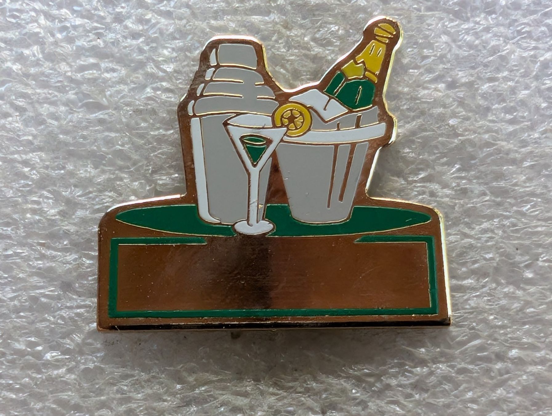 Placchette & Badge: Ansteckpin 47: Champagner – Usato da Oppligen venduto da Pin-Fall-Shop