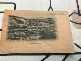 Postkarte 1899 - Gruss aus St. Gallen (900-18)
