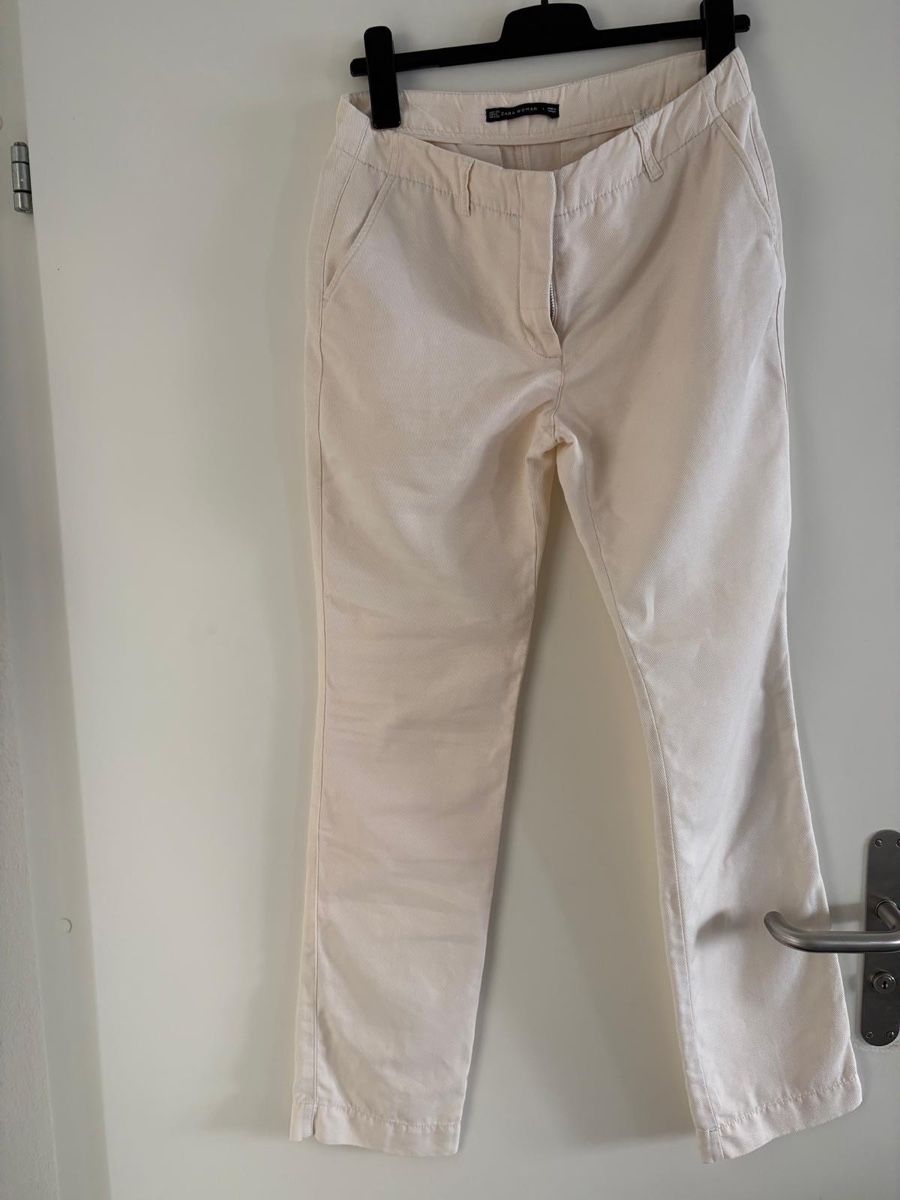 Hosen: Damenhose Gr. L , cremefarbe – Gebraucht aus Thalwil von Leo33x