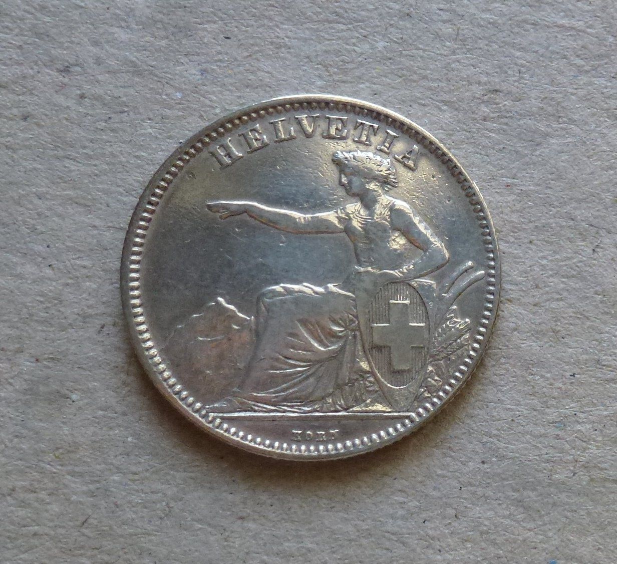 Alle Münzen: ++ 2.- Franken 1862, gute Erhaltung – Gebraucht aus Walkringen von Casablanca777 1