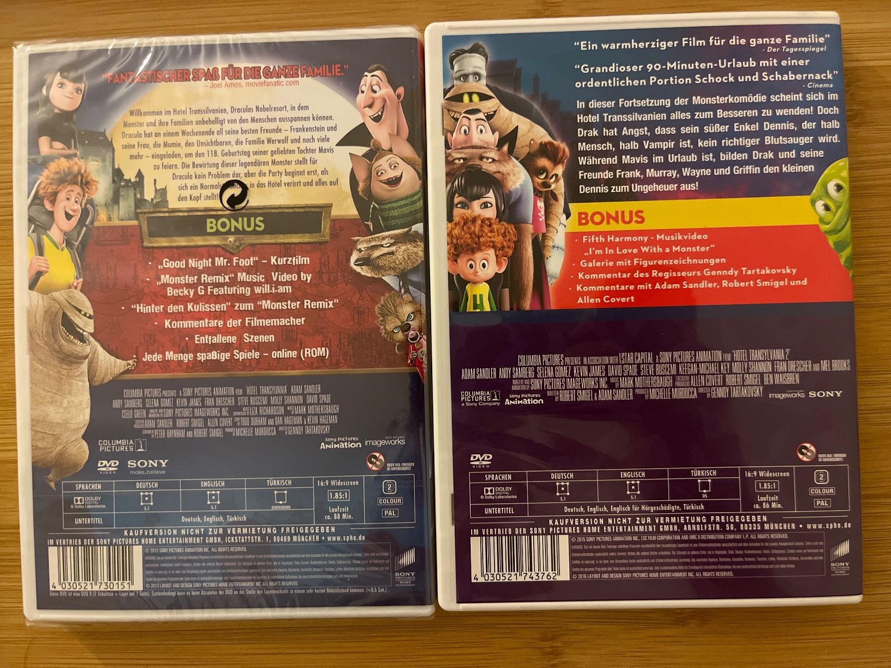 Tutti i DVDs: Hotel Transsilvanien 1 & 2 DVD 📀 – Nuovo (secondo la descrizione) da Sierre venduto da black.box 1