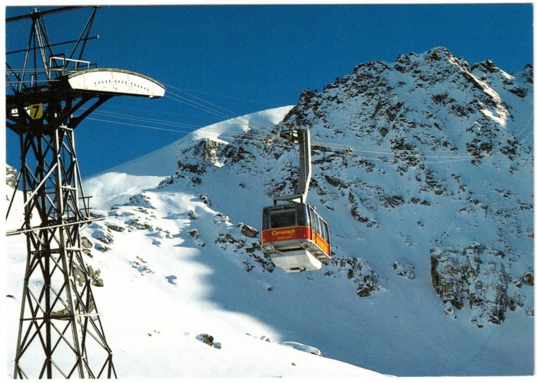 Ansichtskarten: Silvaplana - Luftseilbahn Corvatsch – Gebraucht aus Binningen von Mountainrider