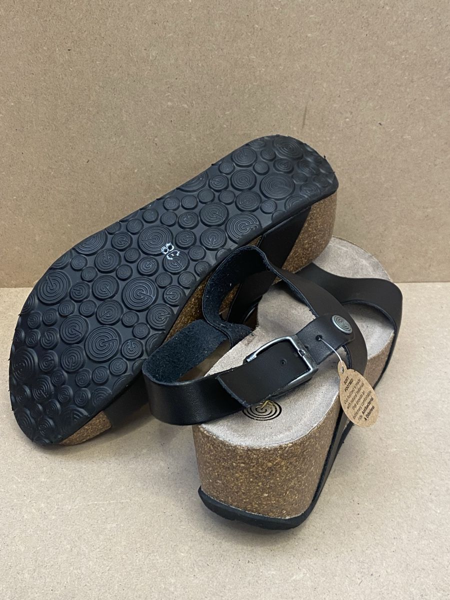 Damenschuhe: Sandalen , echt Leder, Schwarz, Gr. 38 – Neu (gemäss Beschreibung) aus Ostermundigen von summy73 3
