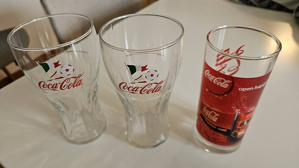 Coca-Cola Bicchieri: 3 Coca Cola Gläser – Usato da Uitikon Waldegg venduto da UitiZH 2