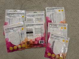 7x Mund- und Nasenmaske für Erwachsene inkl. 5 Filter Neu