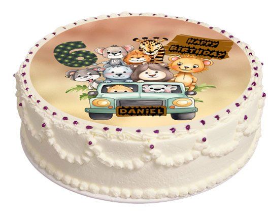 Tutte le decorazioni: Tortenaufleger, Cake Topper, Safari, Tiere, Auto – Nuovo e nell'imballaggio originale da Dagmersellen venduto da mar_h5rk 2