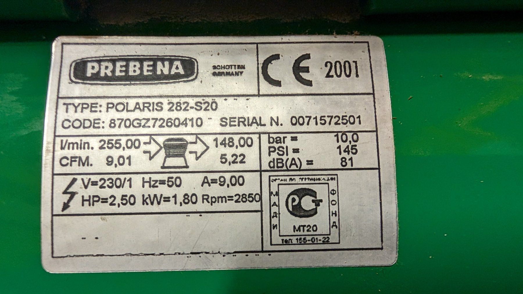 Compressori: Kompressor Prebena – Difettoso da Flumserberg Bergh venduto da rowifl 2