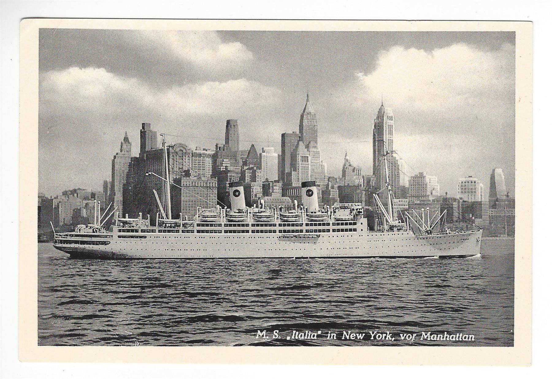Foto & Immagini: Schiff M.S. Italia New York Manhattan – Usato da Frauenfeld venduto da Astra13