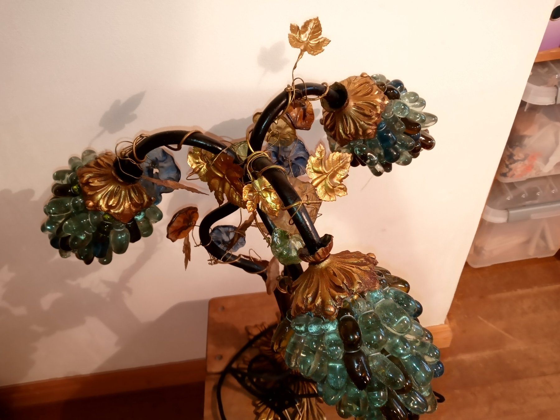 Murano Lampade: Murano-Traubenlampe  Tischlampe – Usato da Prez-vers-Siviriez venduto da Monija70 9