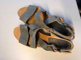 Sandalen mit Holzsohle  enna Naturschuhe, Gr. 42