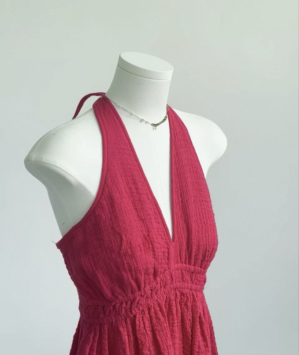 Vestiti: Steve Madden Neckholderkleid Rosa Größe S – Nuovo e nell'imballaggio originale da Veyras venduto da ValClasse 4