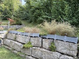 Pflanzkasten Rattan Optik Grau L 160 B 37