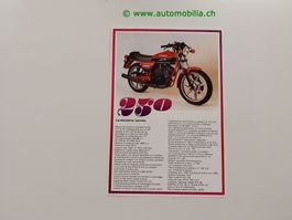 Moto Morini 250 Prospekt italienisch