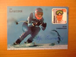 OLGA CHARVATOVA (ČSR)) SKISTAR  HANDSIGNIERT AK !