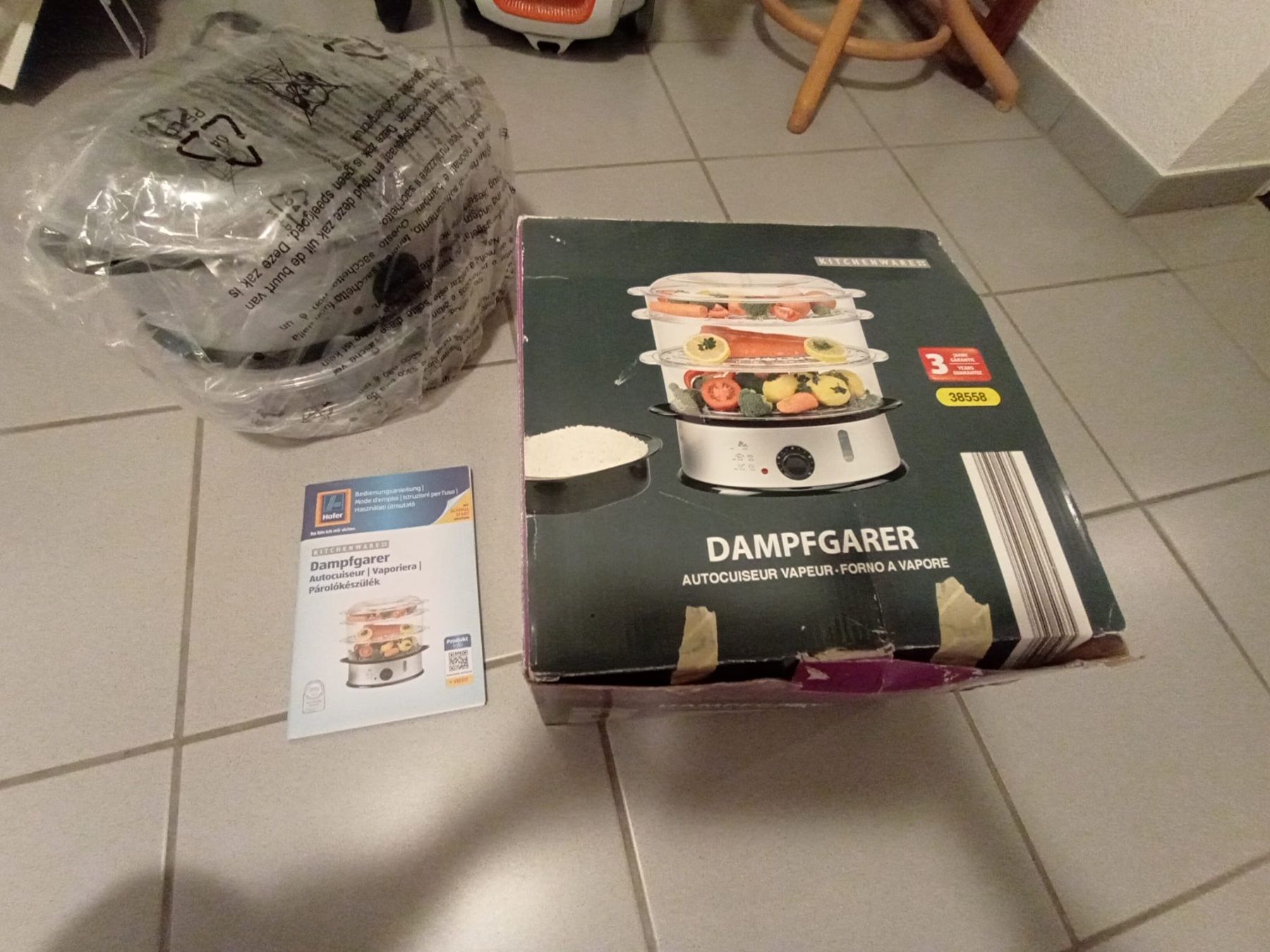 Elettrodomestici da cucina: Dampfgarer Steamer – Nuovo e nell'imballaggio originale da Wädenswil venduto da Mirm1.0 1