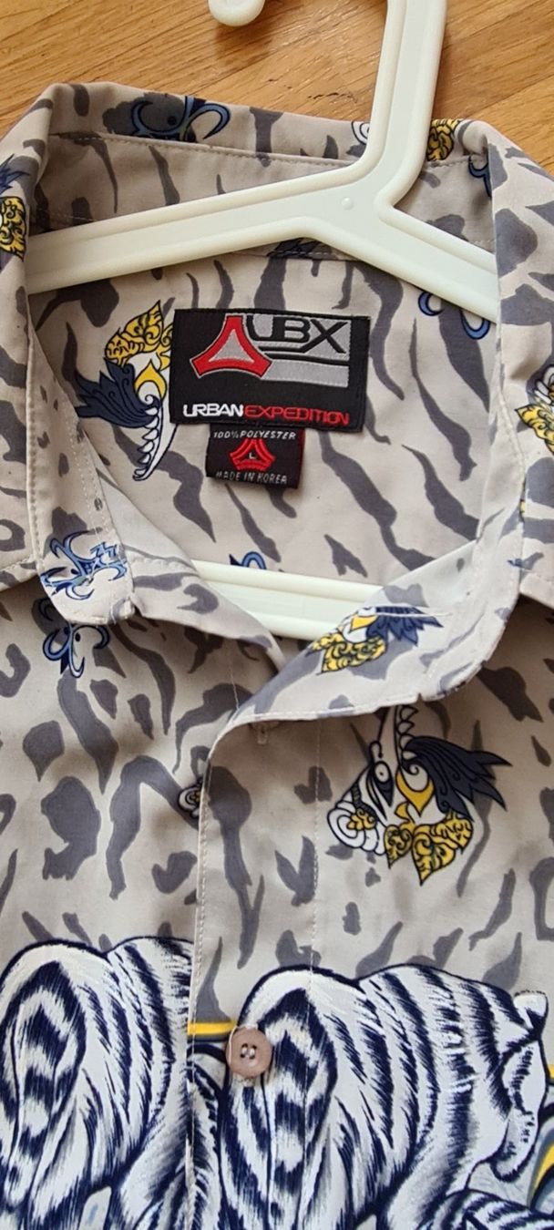 Camicie: Herren Tiger Hemd, Gr.52 – Usato da Steinhausen venduto da voj-de
