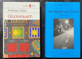 2 Romane: A. Lettau/Glücksrausch, N. Lindt - Spieler Zürich