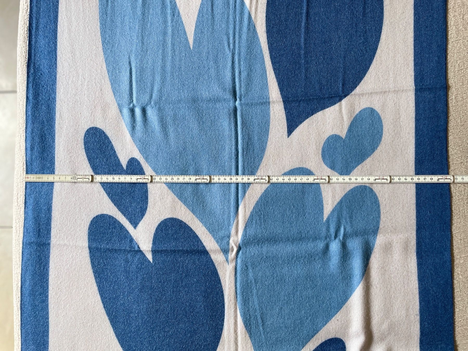 Foulard & Sciarpe: Wunderschöner Schal mit Herzen - blau/weiss – Nuovo (secondo la descrizione) da Birsfelden venduto da Nic21 3