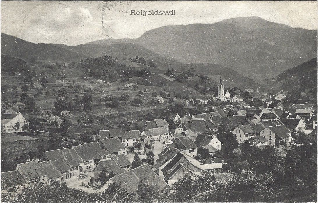 Cartoline postali: Reigoldswil 1907 – Usato da Brenles venduto da hello1063