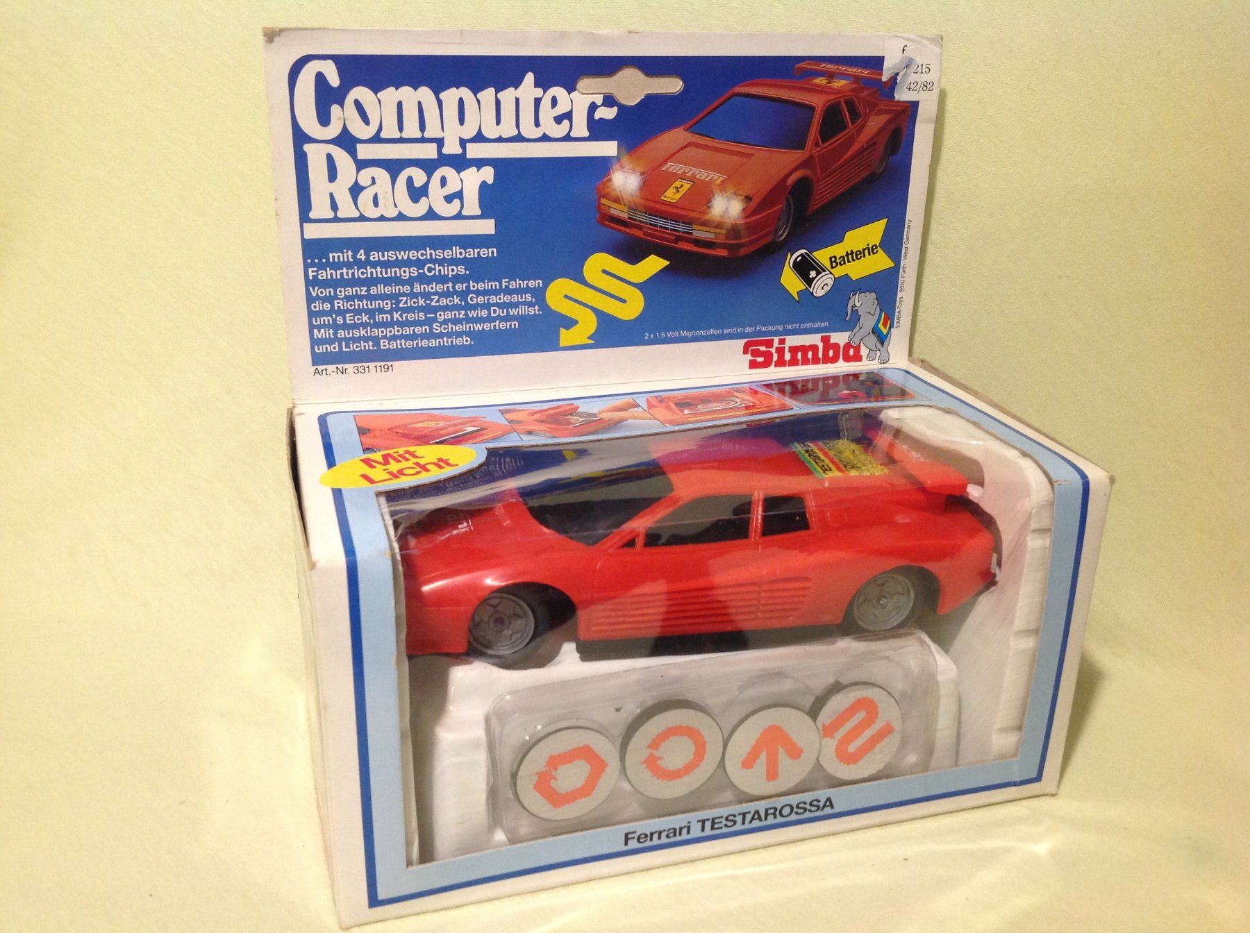 Ferrari Modellini d'auto: Ferrari Testarossa " Computer Racer"  Batterieantrieb , OVP – Usato da Seuzach venduto da Jage