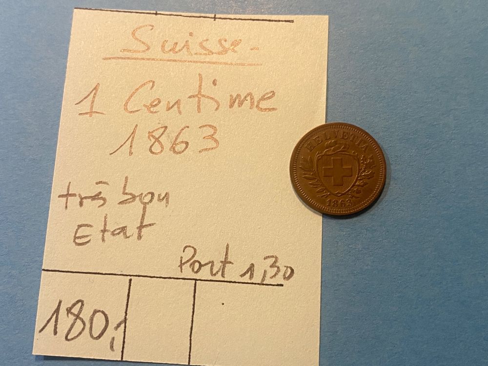 suisse-1-centime-1863-tres-bon-etat-d-occasion-gen-ve-pour-chf