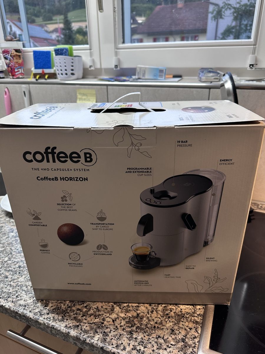 Coffee B Kaffeemaschinen & Espressomaschinen: CoffeeB HORIZON Kapselmaschine rot neuwertig – Neu (gemäss Beschreibung) aus Uerkheim von Crank99